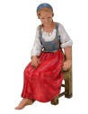 Donna in posizione seduta serie 10 cm Landi Moranduzzo