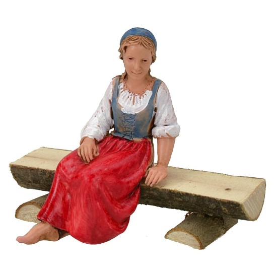 Donna in posizione seduta serie 10 cm Landi Moranduzzo Mondo