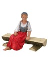 Donna in posizione seduta serie 10 cm Landi Moranduzzo Mondo