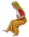 Mujer sentada para burro serie 10 cm Landi Moranduzzo