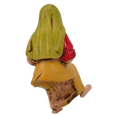Mujer sentada para burro serie 10 cm Landi Moranduzzo