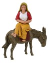 Seated woman for donkey series 10 cm Landi Moranduzzo