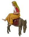 Mujer sentada para burro serie 10 cm Landi Moranduzzo