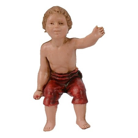 Bambino seduto serie 10 cm Landi Moranduzzo Mondo Presepi
