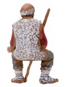 Hombre de 10 cm en posición sentada - Estatua de belén Mundo Presepi