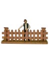Valla de madera cm 13x2x5 h.