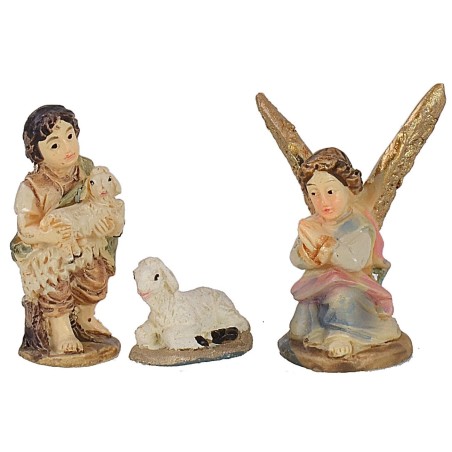 Natividad 11 figuras en resina serie 3,5 cm Mundo Pesebres
