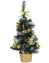 Arbolito decorado en oro de 50 cm de altura