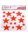 Window sticker 15 red stars