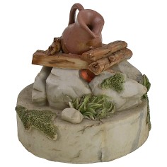 Camp bivouac with battery-operated fire ø 9x9.2 h cm