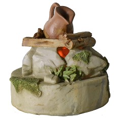 Camp bivouac with battery-operated fire ø 9x9.2 h cm 2