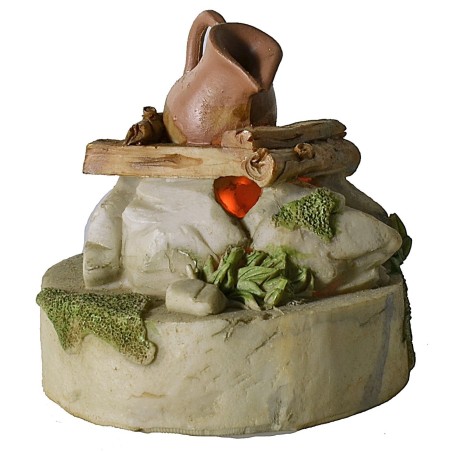 Camp bivouac with battery-operated fire ø 9x9.2 h cm