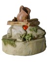Camp bivouac with battery-operated fire ø 9x9.2 h cm