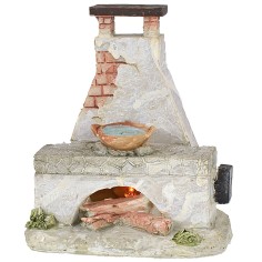 Fireplace with battery-operated fire cm 10x6x11 h fire