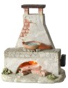 Chimenea con fuego funcionando a pilas cm 10x6x11 h