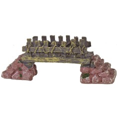 Puente entre dos orillas de resina cm 2,8x12x4,4 h Mundo Belenes 2