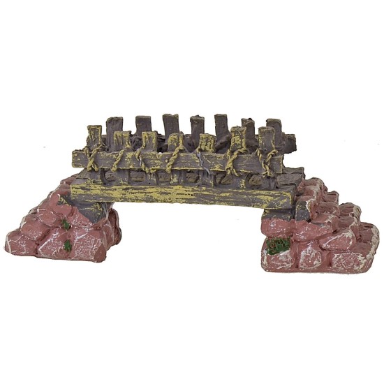 Ponte tra due argini in resina cm 2,8x12x4,4 h Mondo Presepi