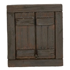 Finestra in resina effetto legno cm 5,8x0,6x6,6 h