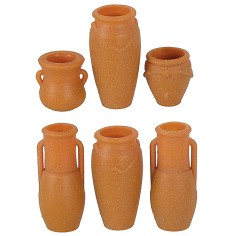 Set 6 vasetti in pvc Mondo Presepi