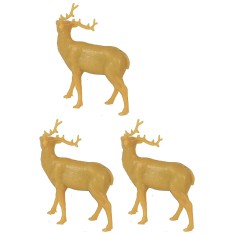Set 3 renne per Presepe in pvc cm 4x5 h Mondo Presepi 2