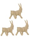 Set 3 capre per Presepe in pvc cm 3,3x3 h Mondo Presepi