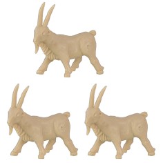 Juego de 3 cabras para Belén en PVC de 3,3x3 cm h Mundo Belenes
