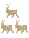 Juego de 3 cabras para Belén en PVC de 3,3x3 cm h Mundo Belenes
