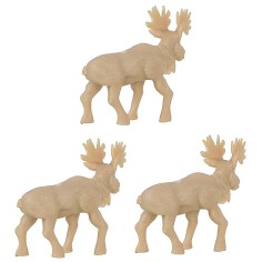 Conjunto de 3 alces de PVC 4x4 h Mondo Presepi 2