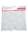 Window sticker 15 transparent stars