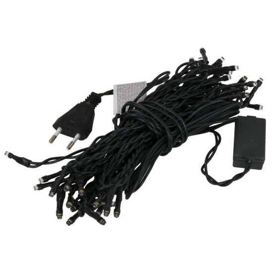 Cadena de 35 luces LED blanco cálido distancia 20 cm Mundo Pesebres