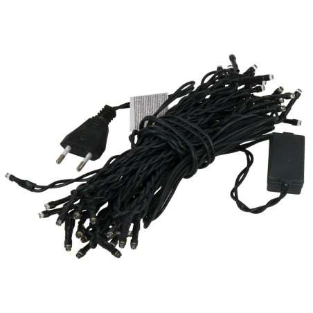 Cadena de 35 luces LED blanco cálido con una distancia de 20 cm