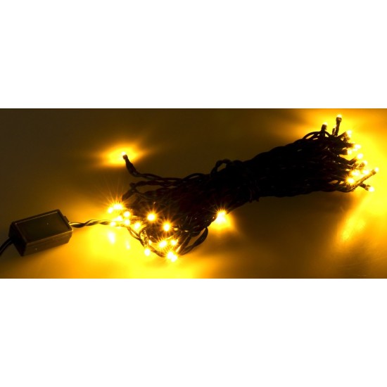 Cadena de 35 luces LED blanco cálido distancia 20 cm Mundo Pesebres