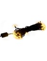 Cadena de 35 luces LED blanco cálido con una distancia de 20 cm