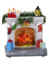 Caminetto illuminato a batterie cm 18x9x16 h Mondo Presepi