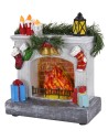 Caminetto illuminato a batterie cm 18x9x16 h
