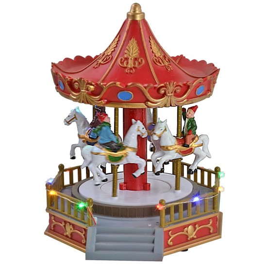 Battery operated carousel carousel with horses cm