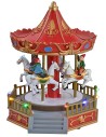 Carousel carousel with horses battery-operated 18.5x20x24h cm