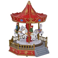 Carousel carousel with horses battery-operated 18.5x20x24h cm