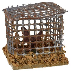 Gabbia con gallina cm 5x4,8x4,5 h Mondo Presepi