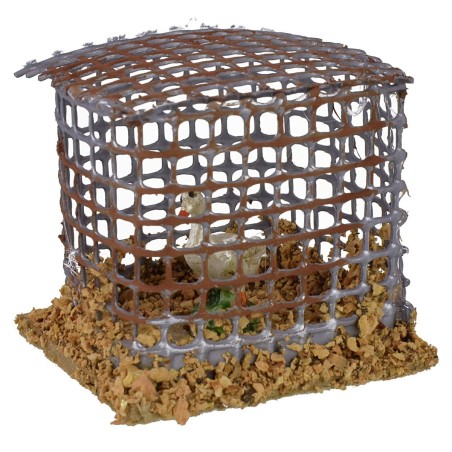 Gabbia con ochetta cm 5x4,8x4,5 h Mondo Presepi