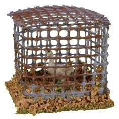 Gabbia con ochetta cm 5x4,8x4,5 h 2