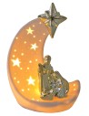 Natividad con cometa en porcelana iluminada de 17x10,3x24,5 cm h