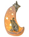 Natividad con cometa en porcelana iluminada de 17x10,3x24,5 cm h