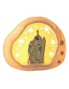 Natividad y cueva de porcelana con luz de 14x9x12 cm h