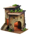 Casa iluminada con gran arco angular para tienda o cueva de