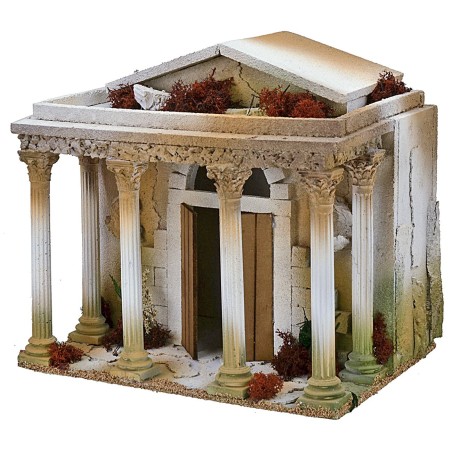Tempio con colonnato cm 35x25x32,5 h Mondo Presepi