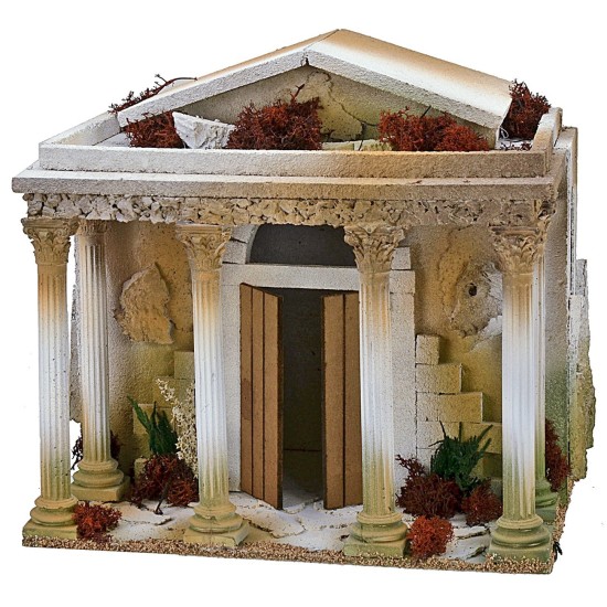 Tempio con colonnato cm 35x25x32,5 h