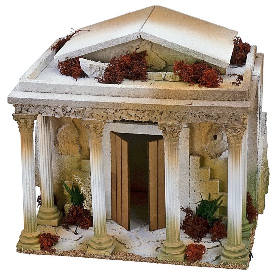 Tempio con colonnato cm 35x25x32,5 h Mondo Presepi