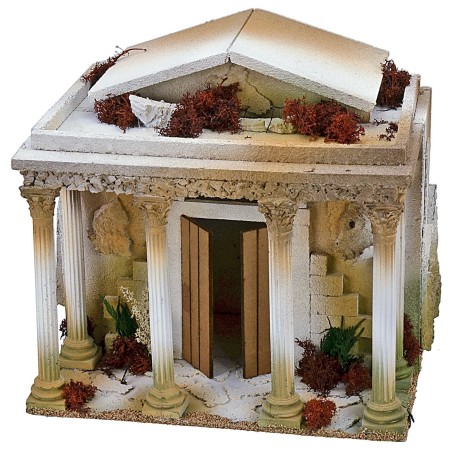 Tempio con colonnato cm 35x25x32,5 h Mondo Presepi