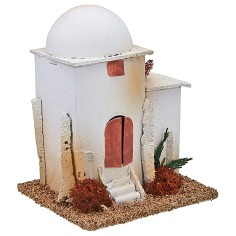 Arab house with dome and staircase cm 14x12,5x17 h height 2